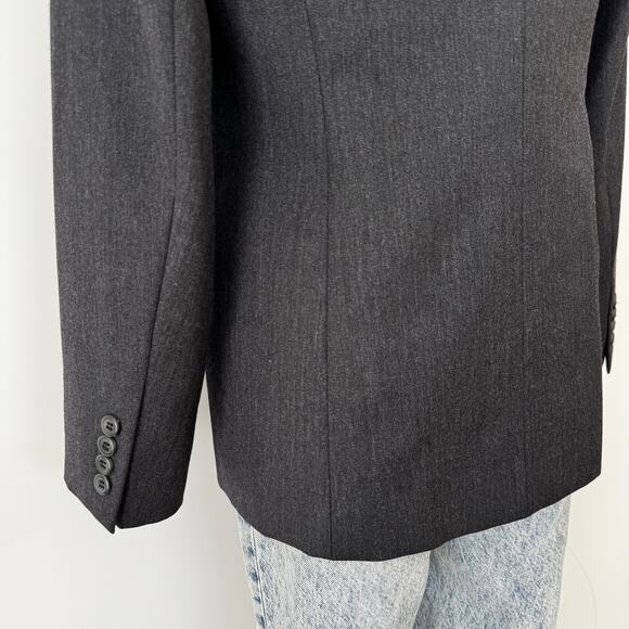Pendleton Virgin Wool One Button Blazer Jacket Dark Grey | Size: 6 - Picture 8 of 10